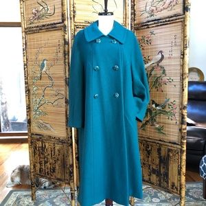 Bromleigh Vintage Emerald Green Wool Coat